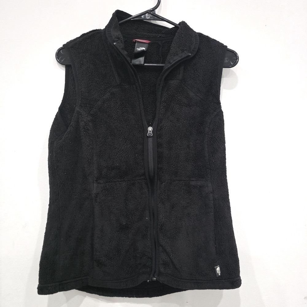 The North Face Osito Fleece Vest Womens Medium Black Full Zip Soft Shell Jacket